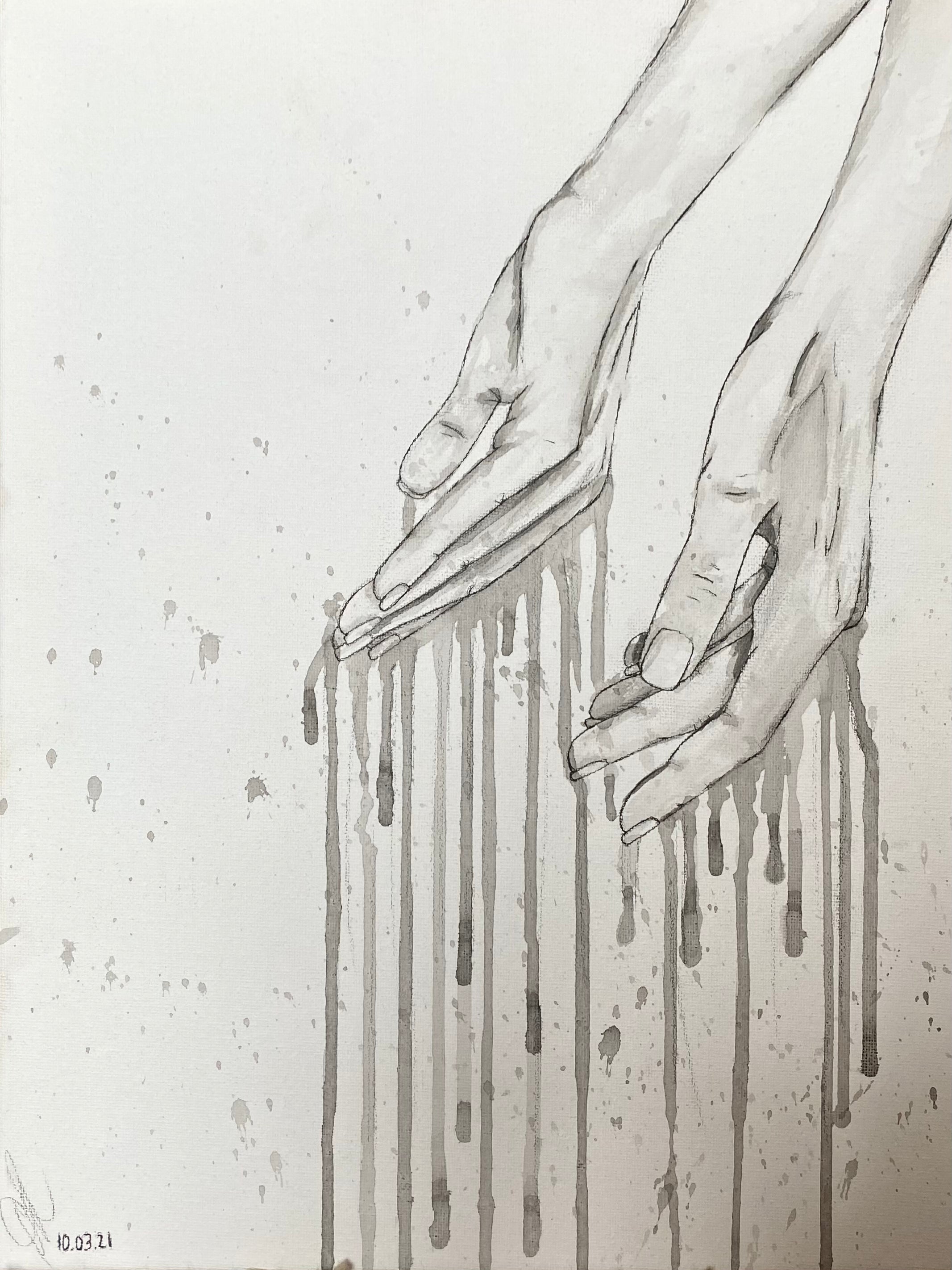 Z. WÆT HANDS (30x40 Canvas)
