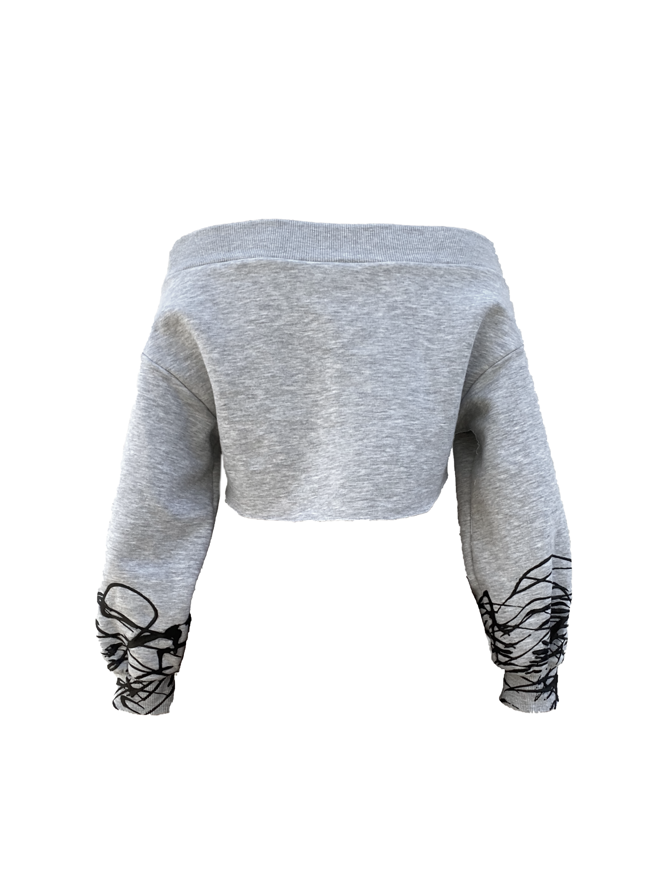 HEMI Bardot Stracciatella Croptop