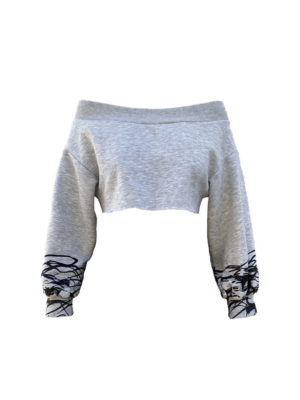 HEMI Bardot Stracciatella Croptop