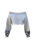 HEMI Bardot Stracciatella Croptop