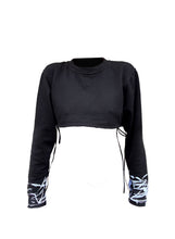 Load image into Gallery viewer, SENA Stracciatella Crop Sweatshirt
